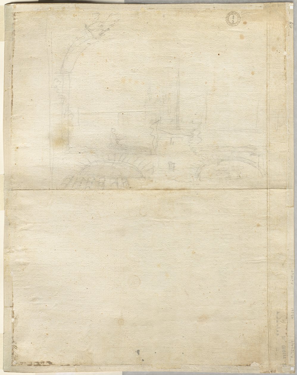 Schizzo per San Giovanni in Laterano (verso) da Lievin Cruyl