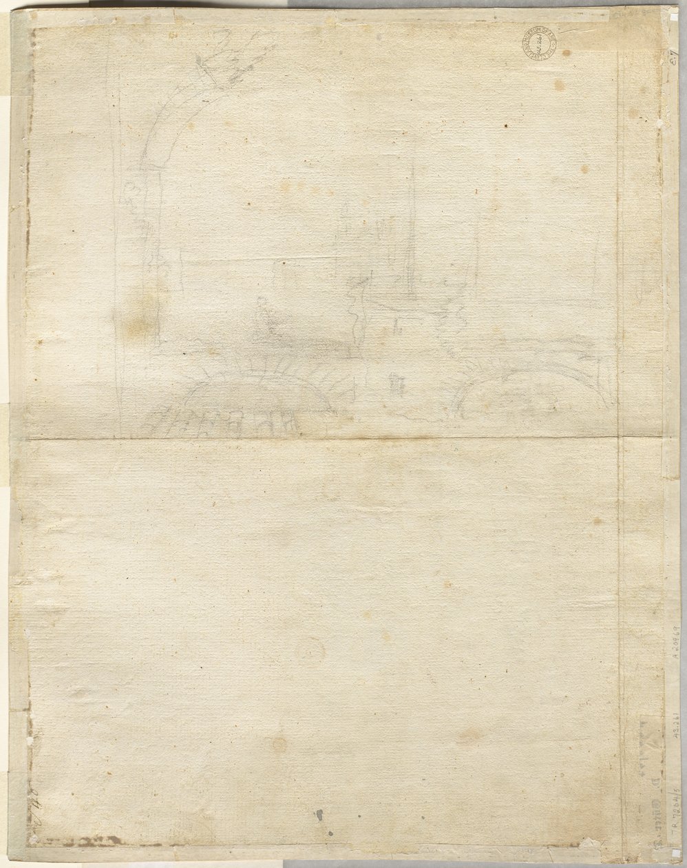 Schizzo per San Giovanni in Laterano verso, 1664 da Lievin Cruyl