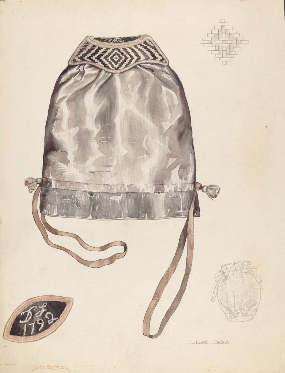 Borsa, c. 1937 da Lillian Causey