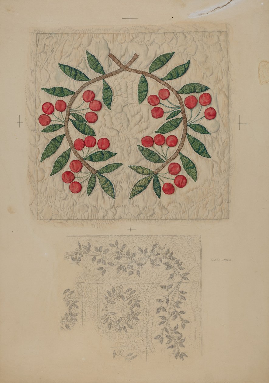 Trapunta, applique da Lillian Causey