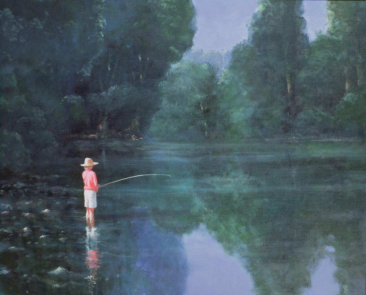 Bambino che pesca, 1989 da Lincoln Seligman