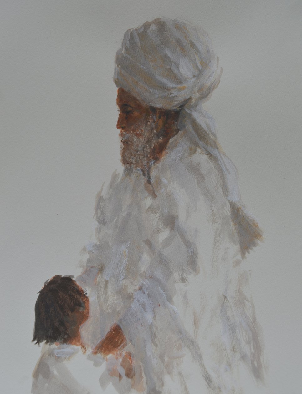 Vecchio e bambino da Lincoln Seligman
