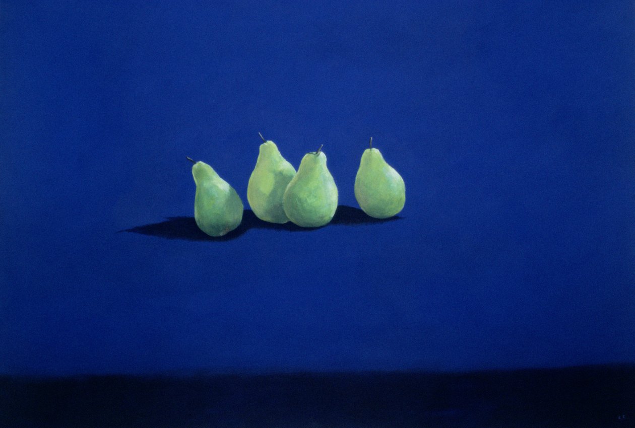 Pere su un panno blu da Lincoln Seligman