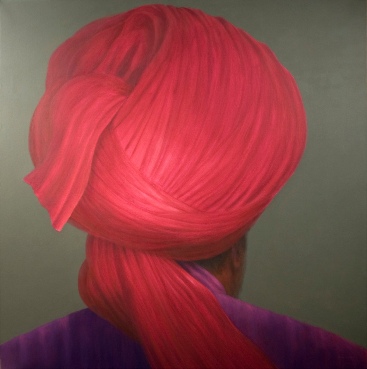 Turbante Rosso, Cappotto Viola da Lincoln Seligman