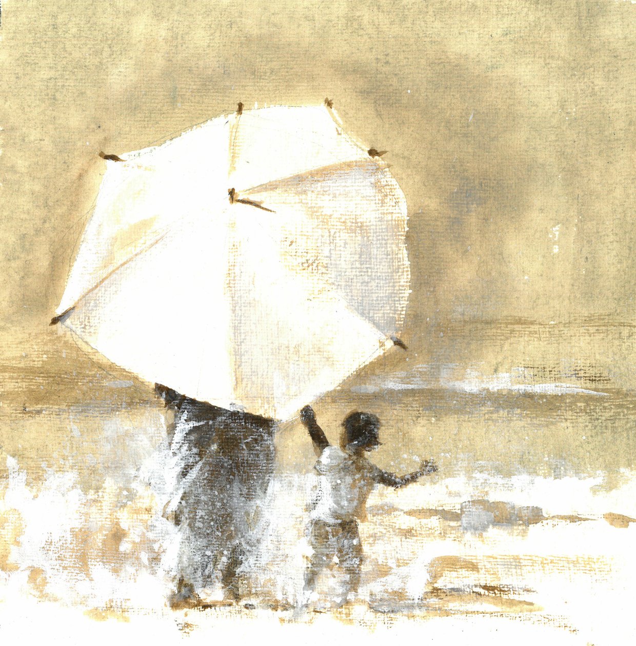 Ombrello e bambino 2, 2015 da Lincoln Seligman
