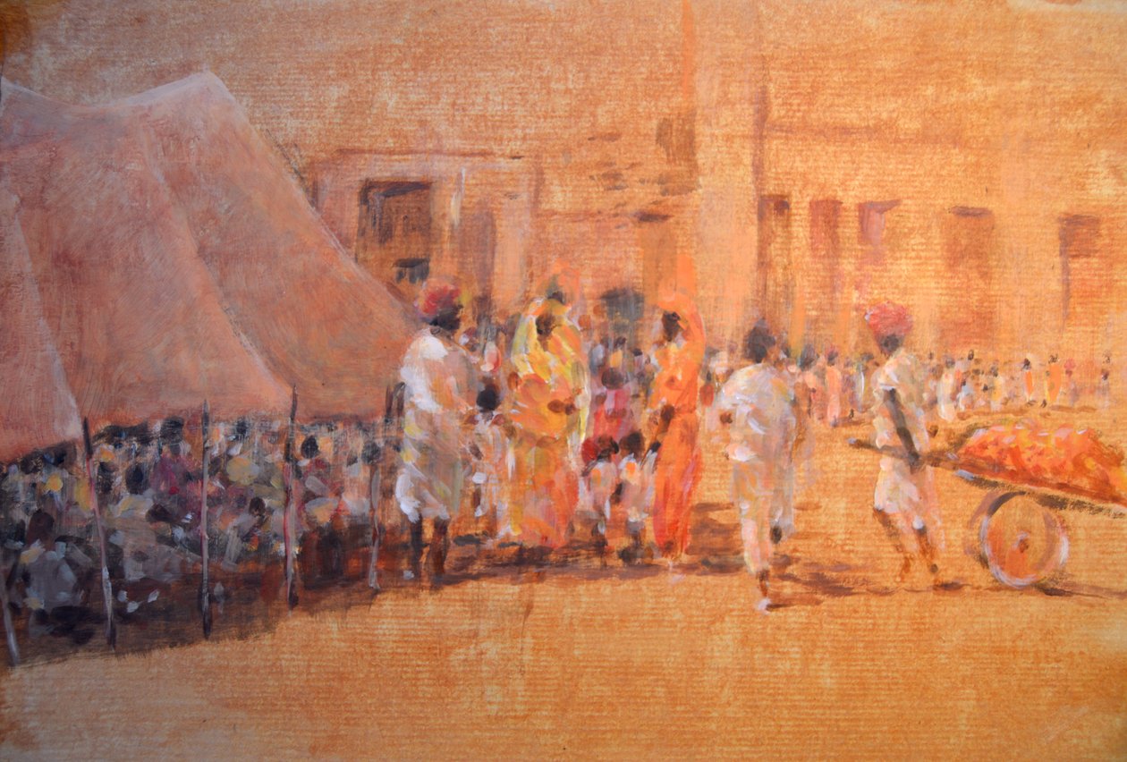 Scena di Villaggio, Jaipor da Lincoln Seligman