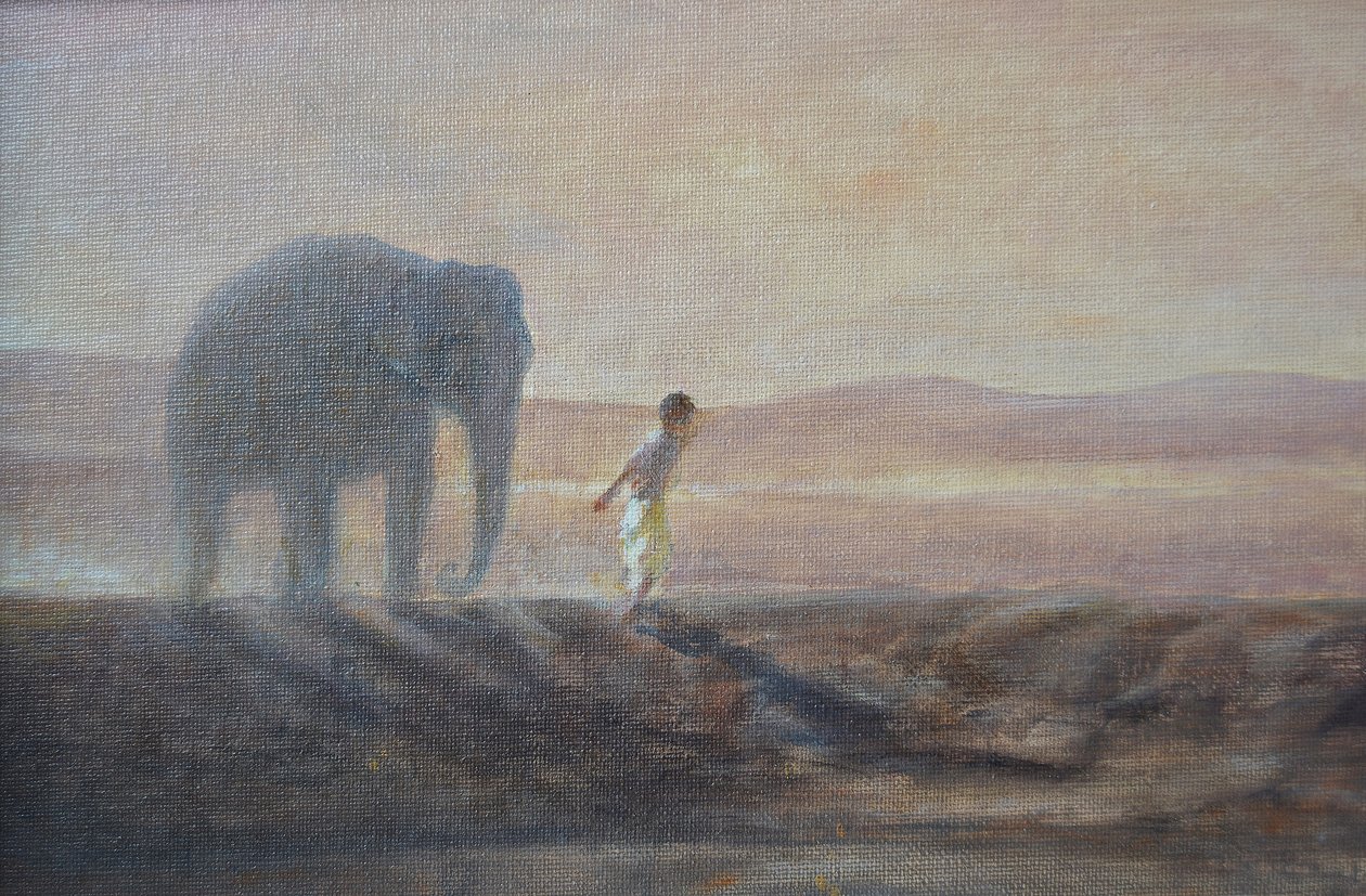 Ragazzo e Elefante da Lincoln Seligman