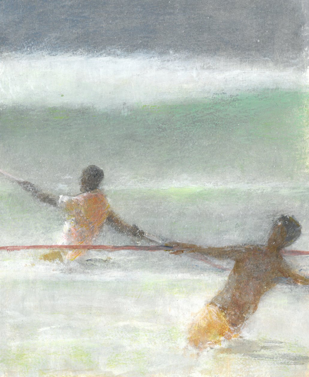Pescatori che tirano le reti, 2015 da Lincoln Seligman