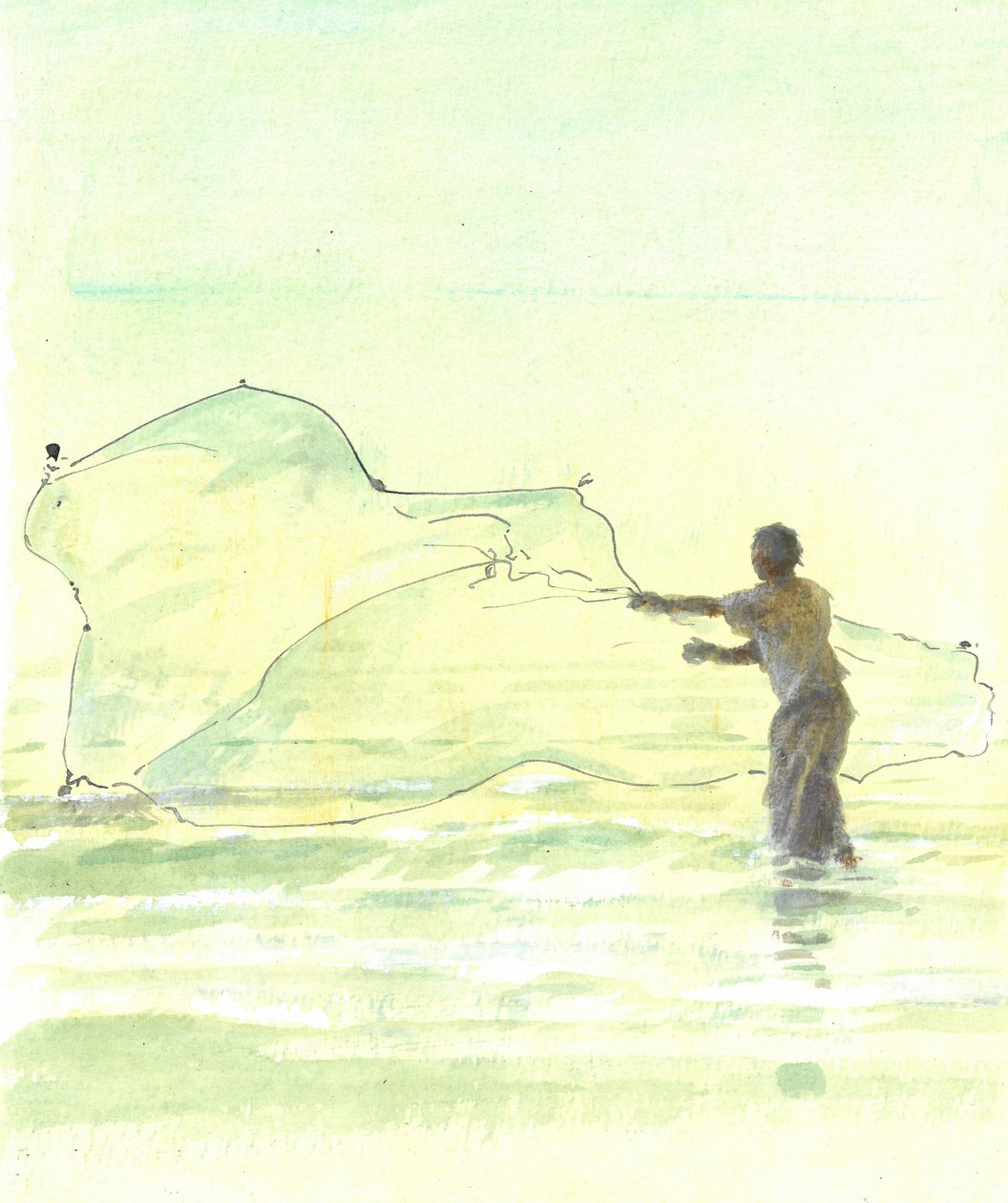 Pescatore solitario 2, 2015 da Lincoln Seligman