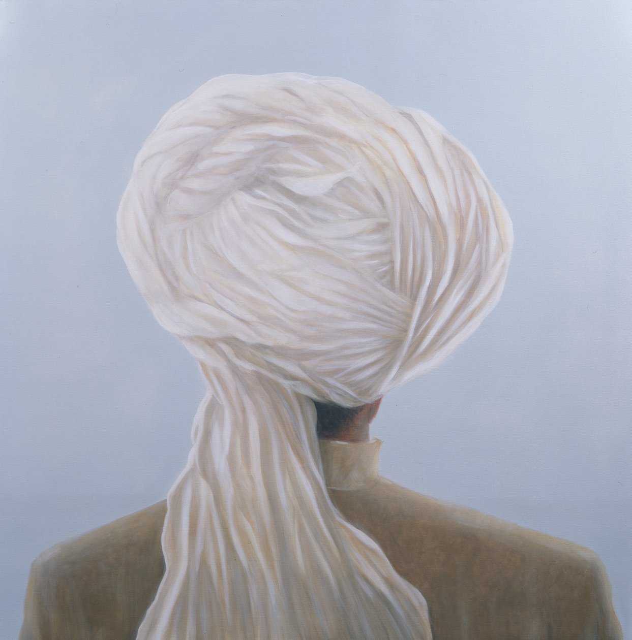 Turbante bianco da Lincoln Seligman