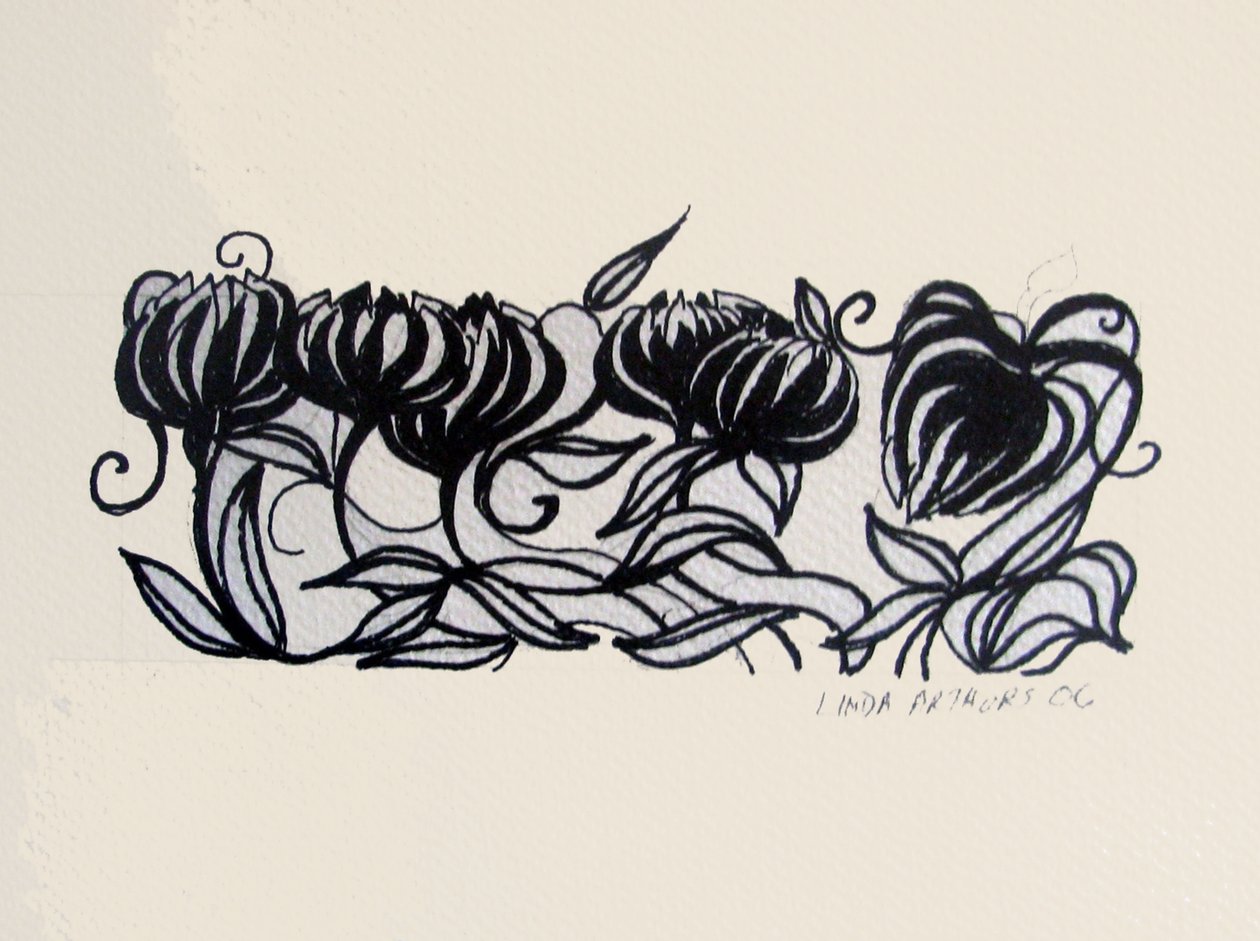 Crocus, 2014 (penna e inchiostro) da linda arthurs