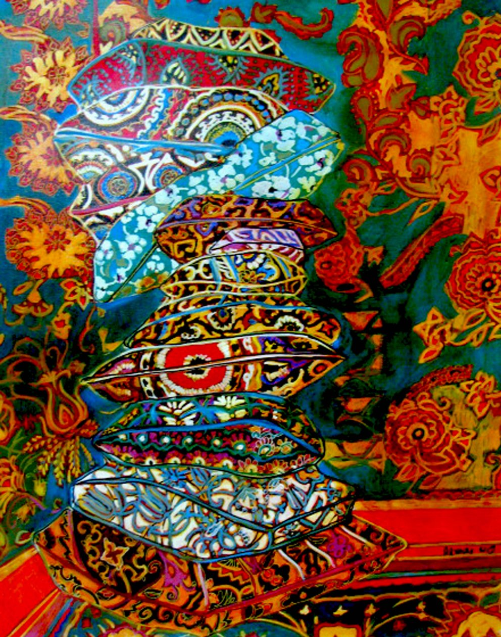 Mucchio di cuscini, 2013 (tecnica mista) da linda arthurs