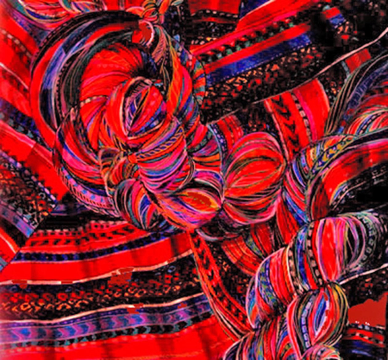 Amaca rossa, 2004 (tecnica mista) da linda arthurs