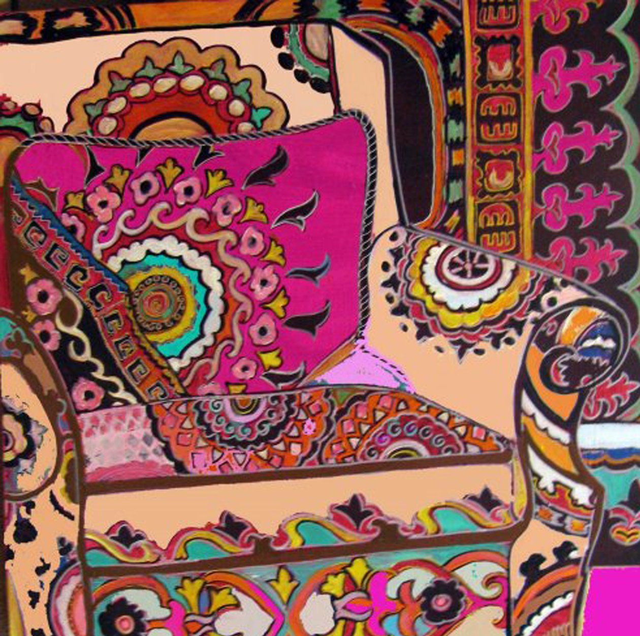 Sedia Suzani, 2009 (tecnica mista) da linda arthurs