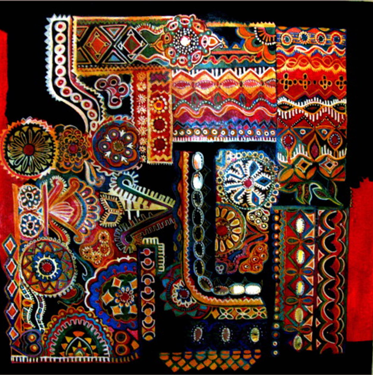 Disegni tribali, 2014 (tecnica mista) da linda arthurs