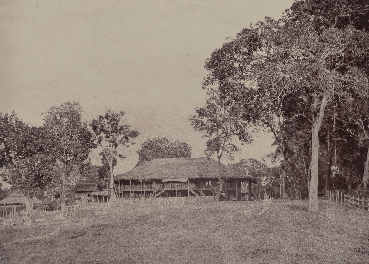 Rangoon: Casa della Missione a Kemindine da Linnaeus Tripe