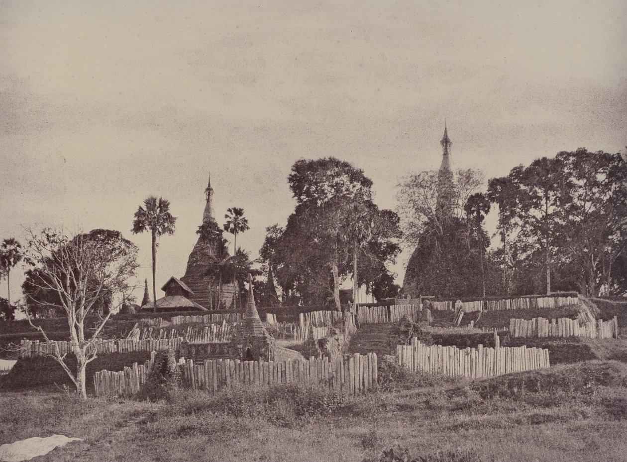 Rangoon: ingresso nord alla pagoda Shwe Dagon da Linnaeus Tripe