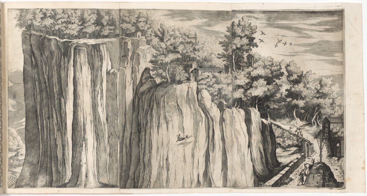 Vista della montagna della Verna dalla strada del Casentino [tavola A] da Lino Moroni
