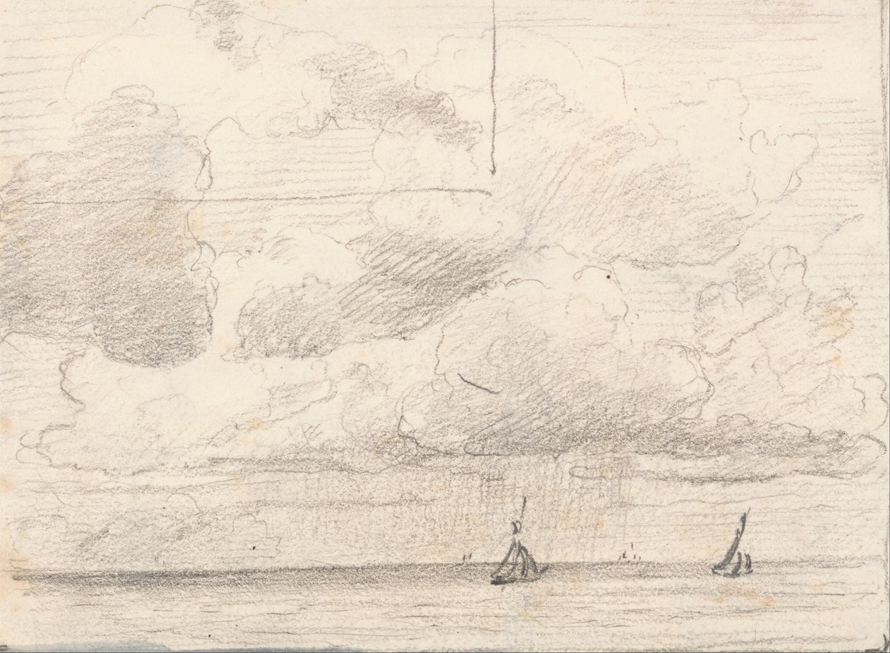 Una Burrasca; verso- Staffage da Lionel Constable