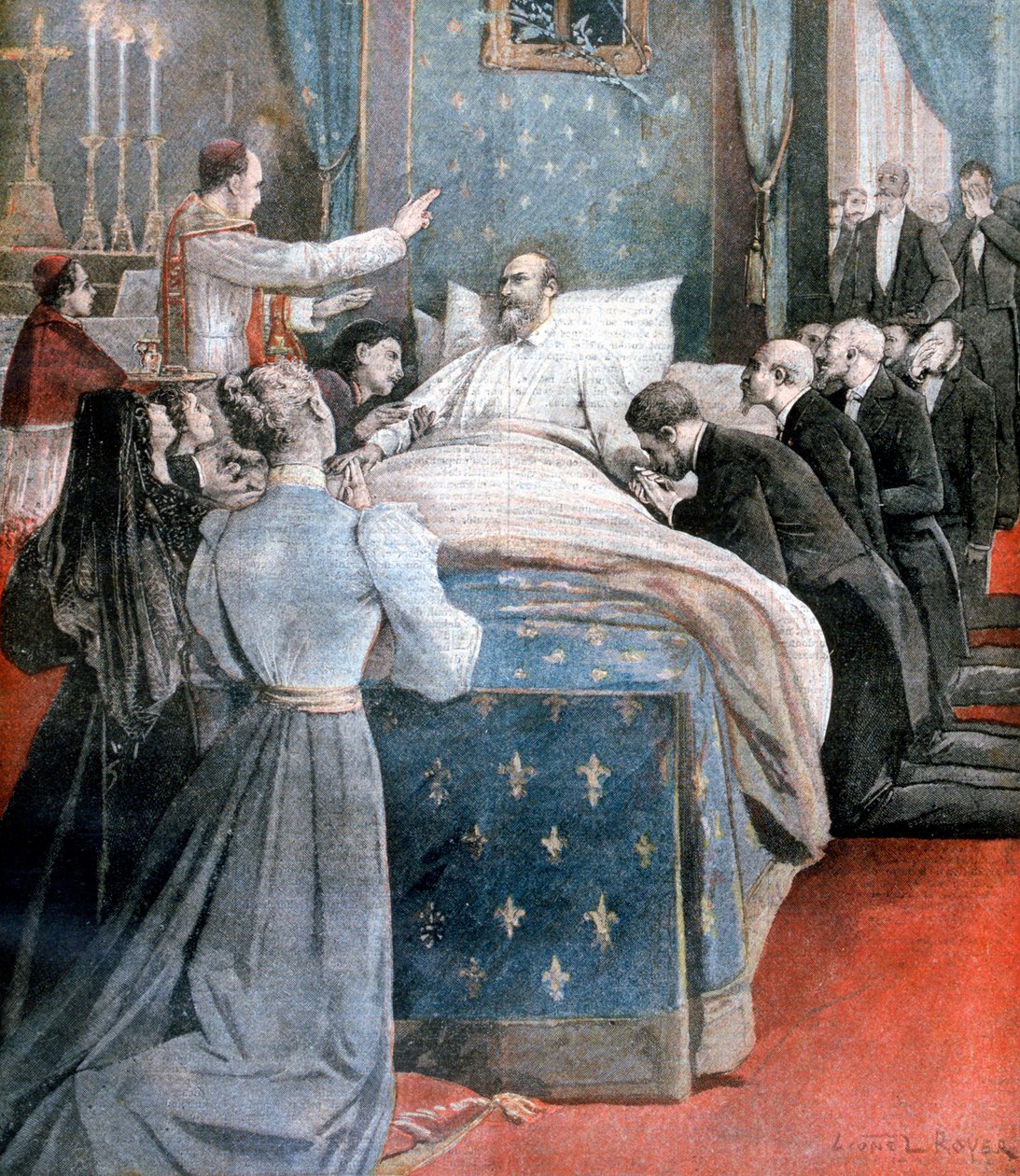 La morte del Conte di Parigi, Inghilterra da Lionel Noel Royer