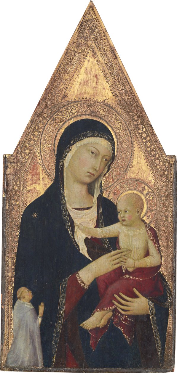Madonna col Bambino e donatore, 1325-30 da Lippo Memmi