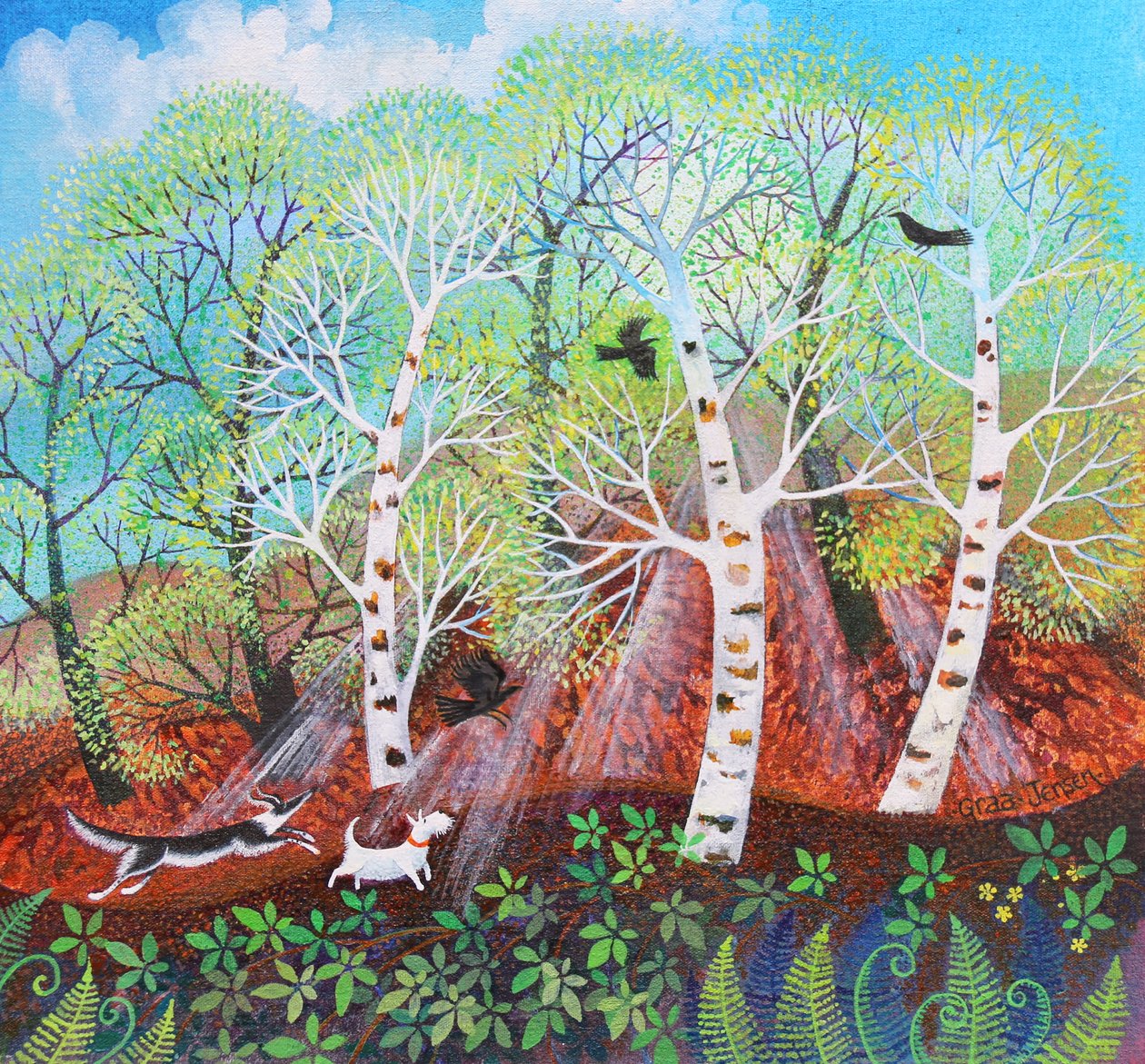 Inseguendo Corvi sul Comune, 2021 da Lisa Graa Jensen
