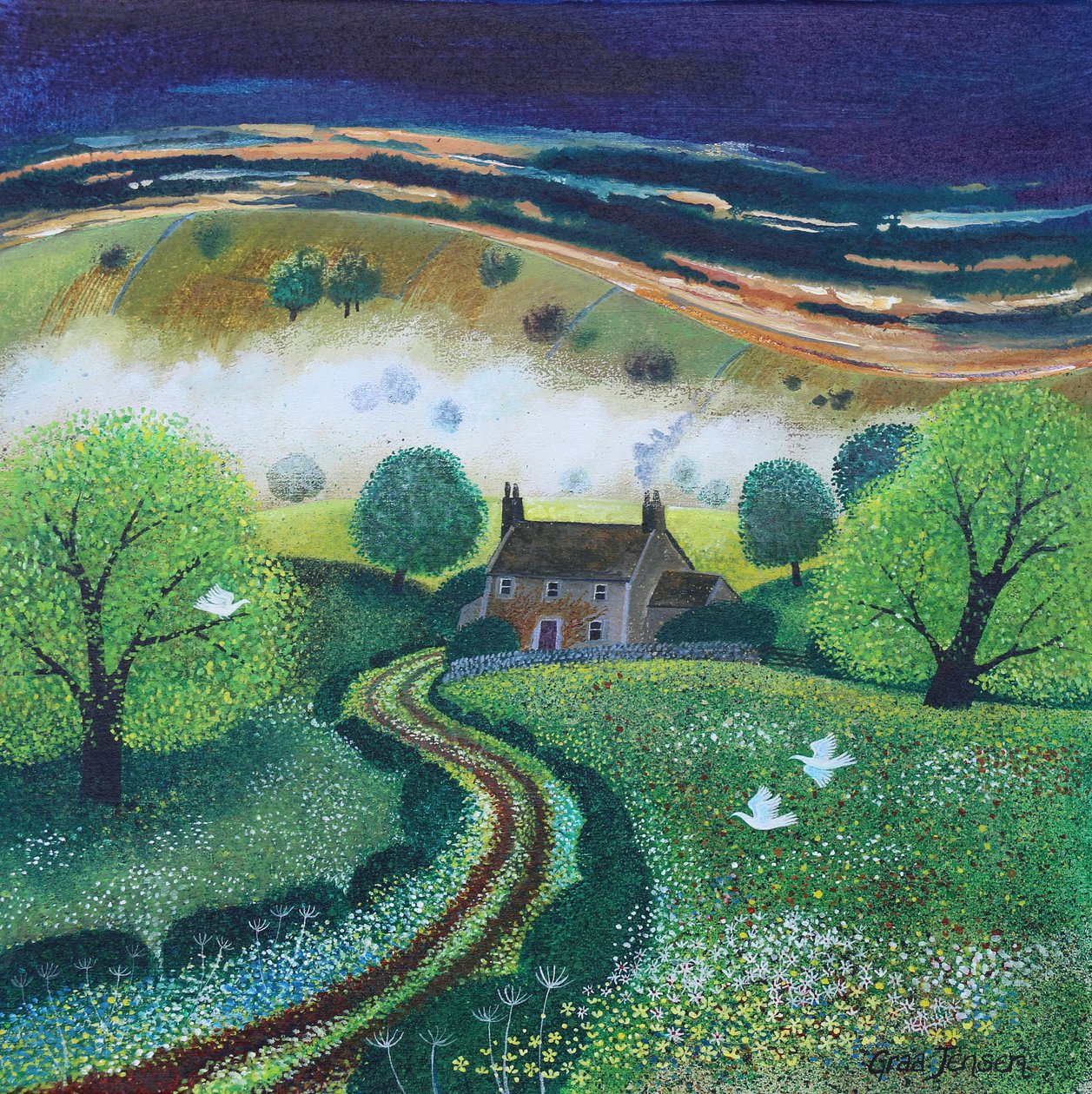 Smoky Valley, 2024 (acrilici su tela) da Lisa Graa Jensen
