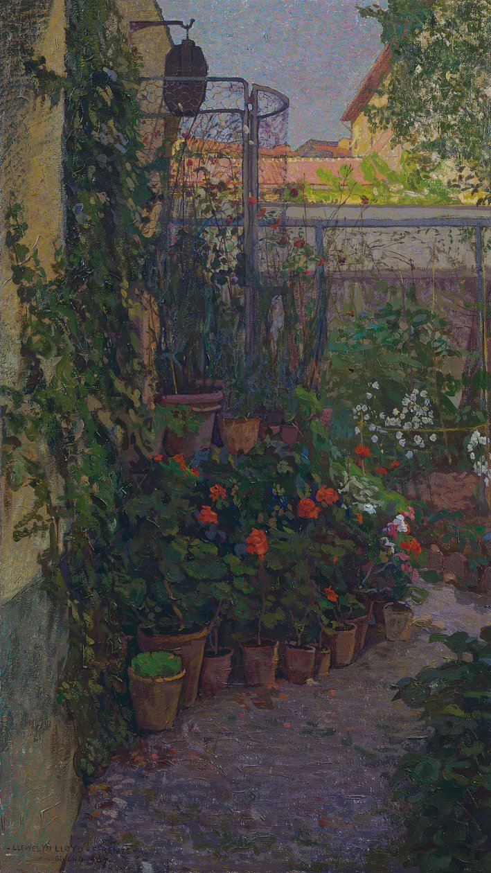 Il trittico o giardino in fiore (pannello laterale) da Llewelyn Lloyd