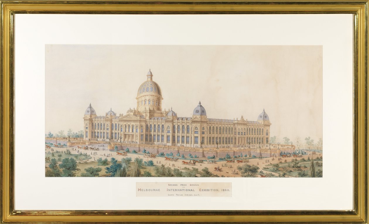Secondo premio per il design, Melbourne International Exhibition Building da Lloyd Tayler