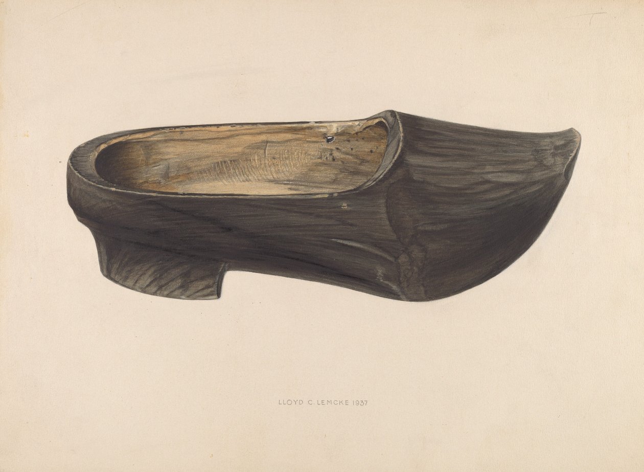 Scarpa di Legno, 1937 da Lloyd Charles Lemcke