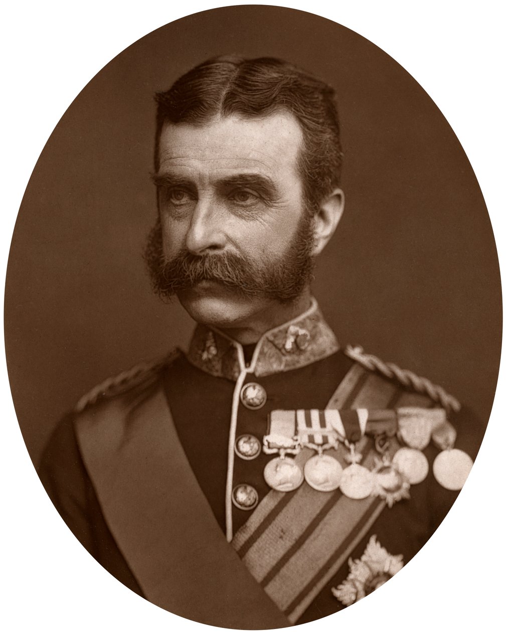Maggior Generale Lord Chelmsford, soldato britannico, 1882 da Lock and Whitfield