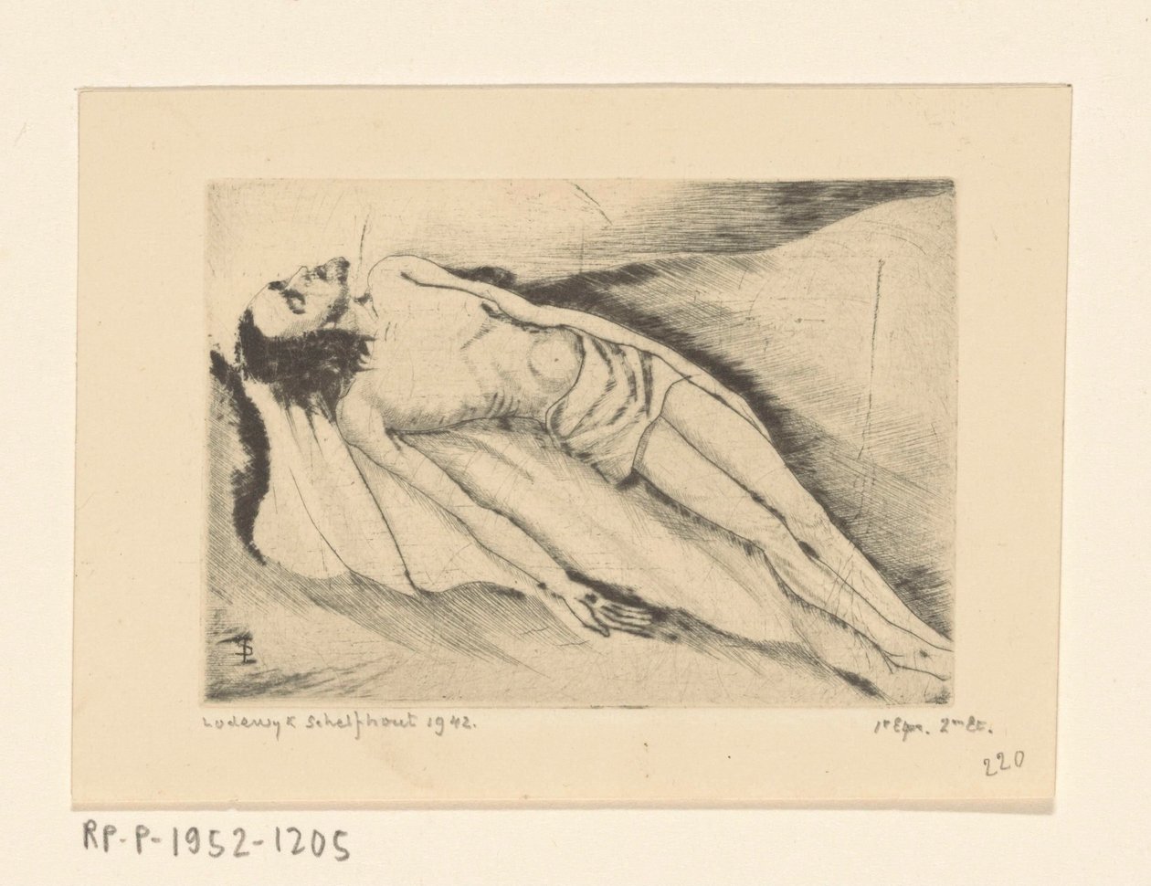 Cristo morto da Lodewijk Schelfhout (signed by artist)