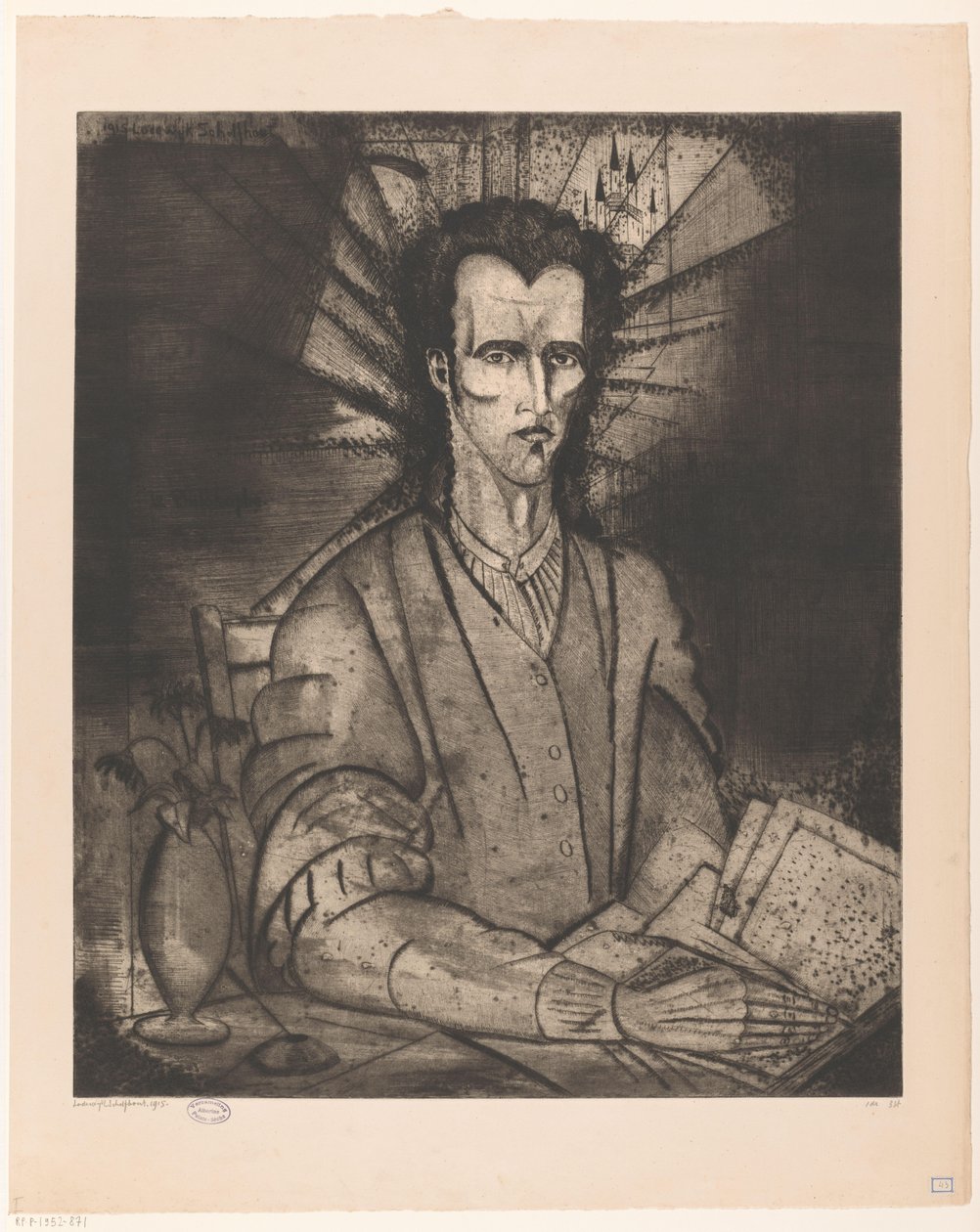 Filosofo da Lodewijk Schelfhout (signed by artist)