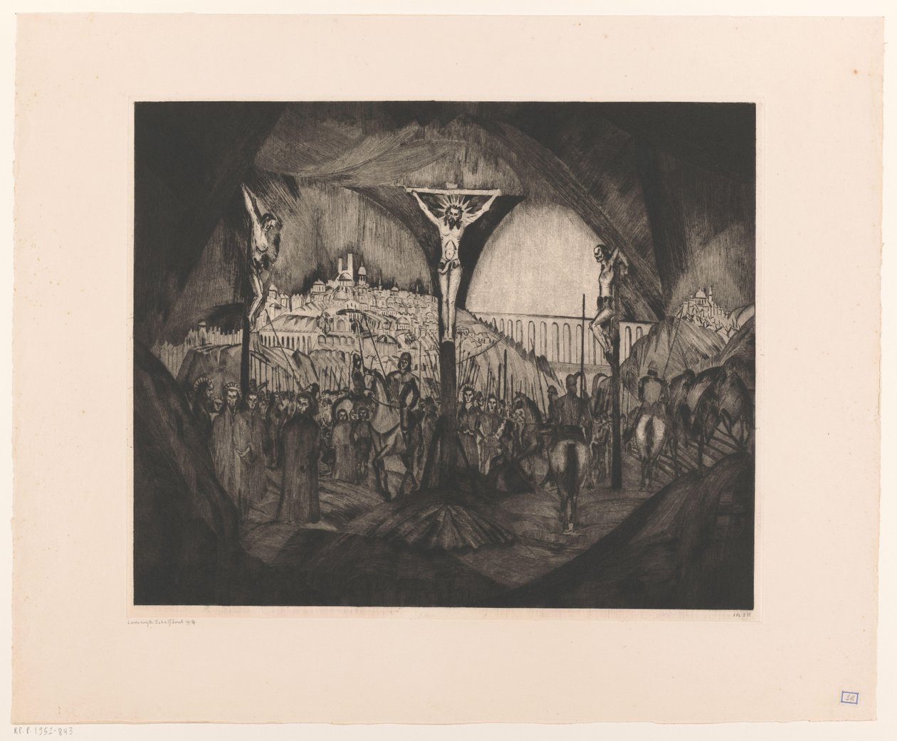 Golgota da Lodewijk Schelfhout (signed by artist)