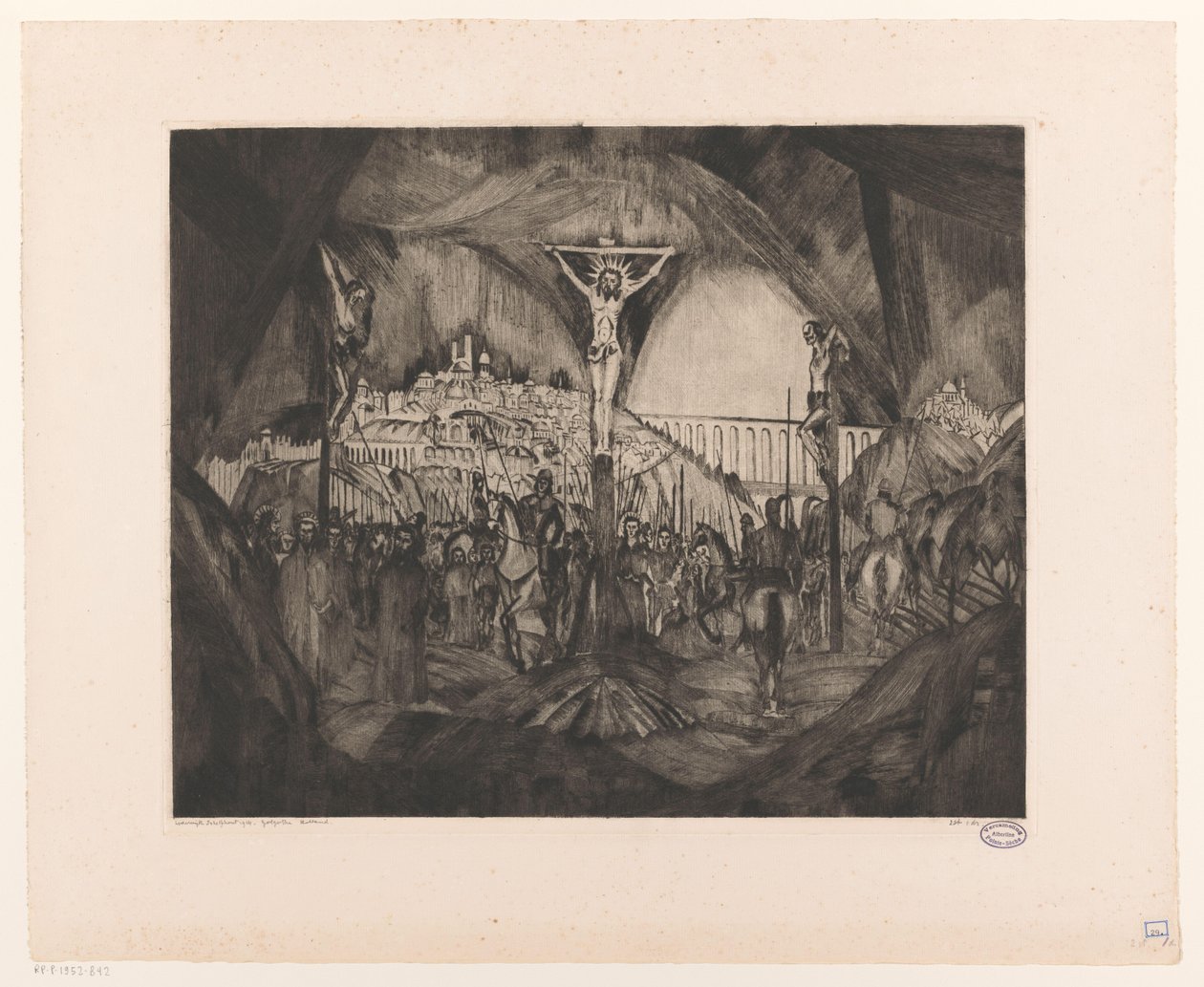 Golgota I da Lodewijk Schelfhout (signed by artist)