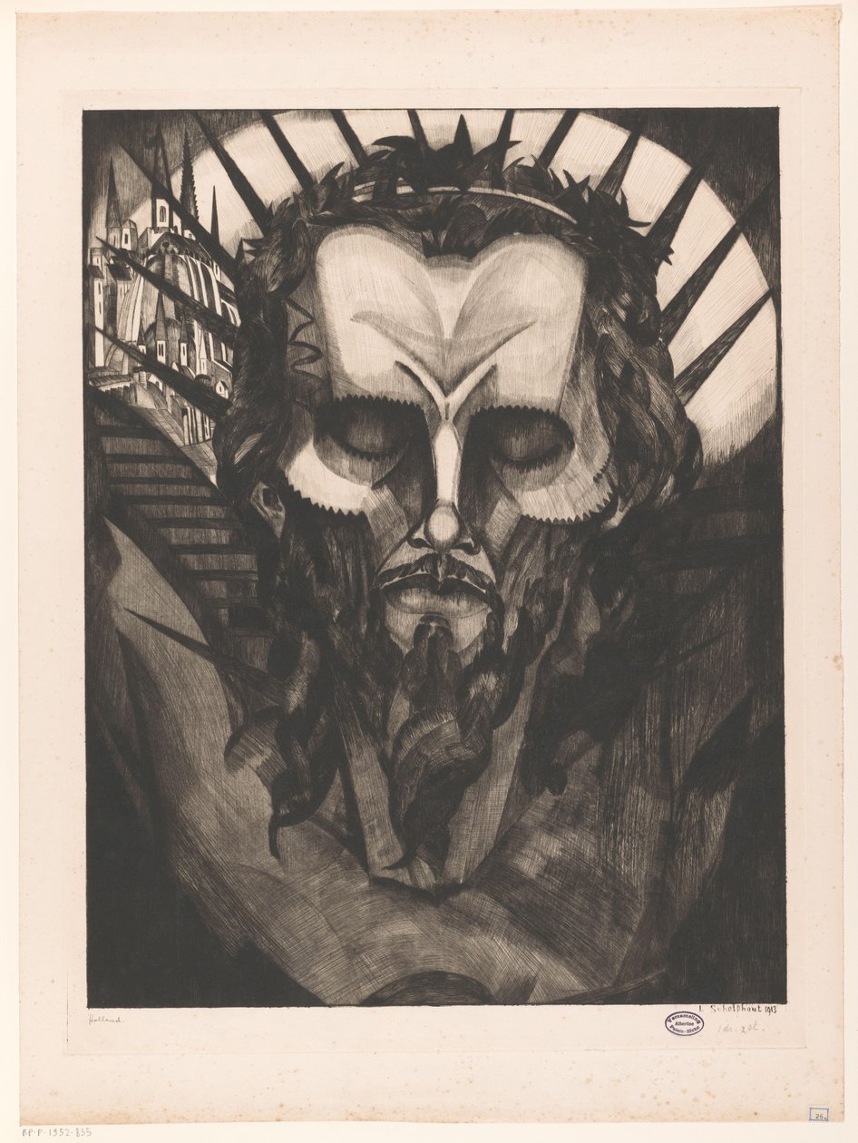 Testa di Cristo da Lodewijk Schelfhout (signed by artist)