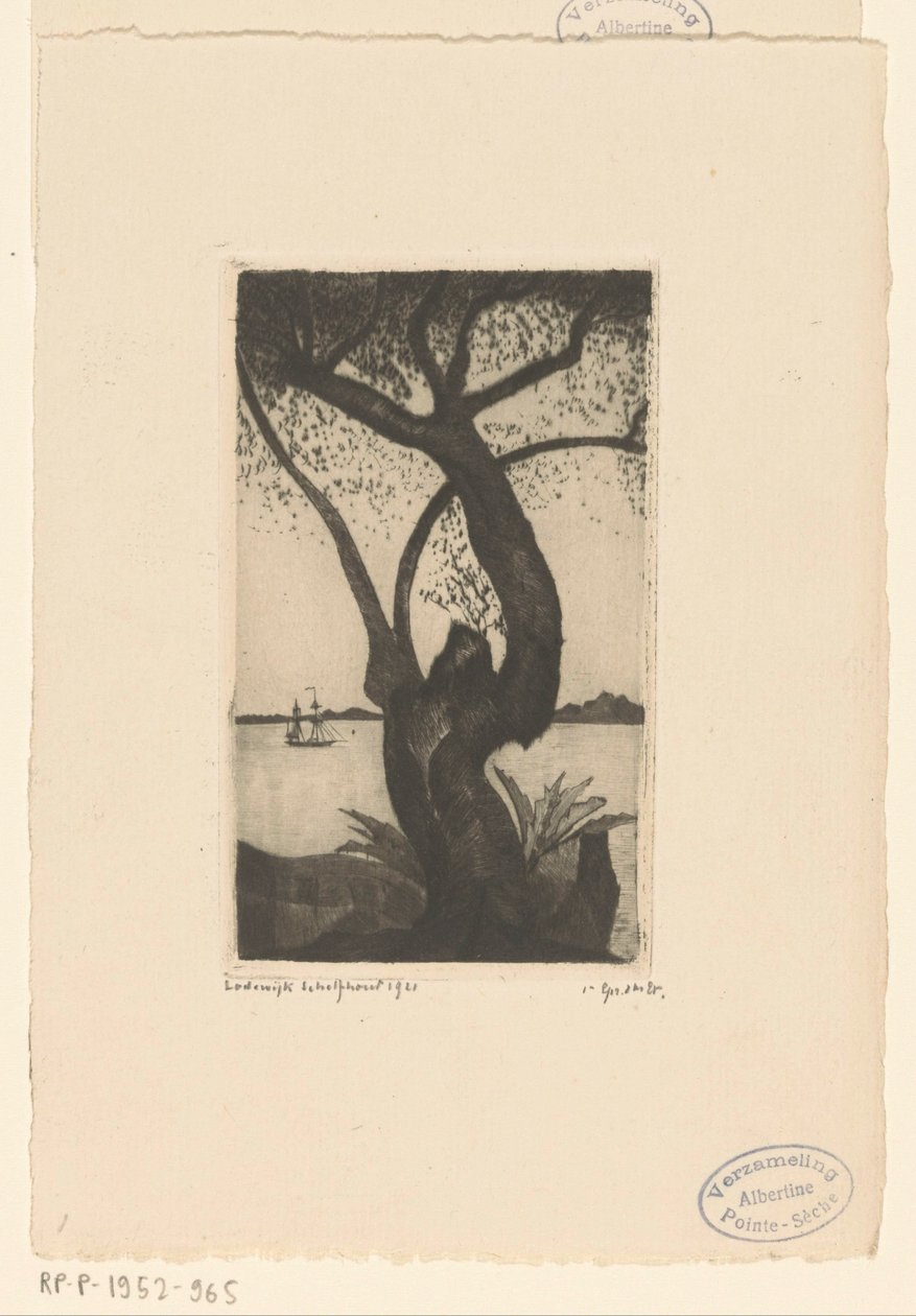 Ulivo in Corsica da Lodewijk Schelfhout (signed by artist)