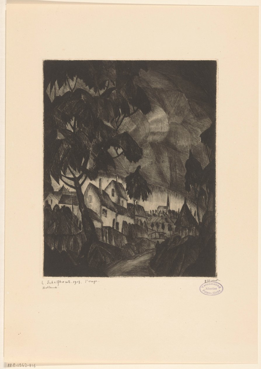 Temporale da Lodewijk Schelfhout (signed by artist)