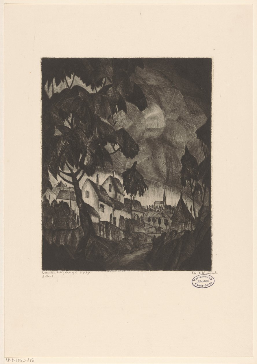 Temporale da Lodewijk Schelfhout (signed by artist)