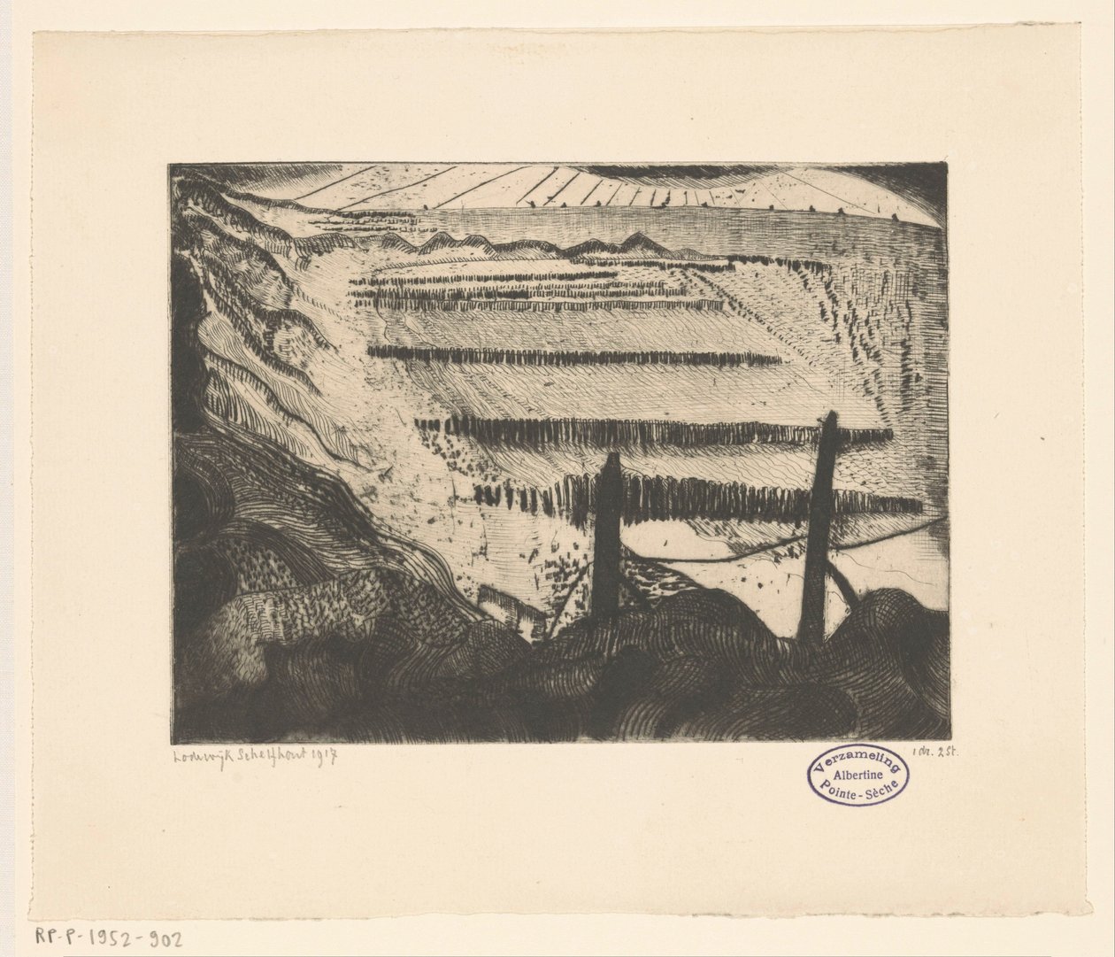 Spiaggia di Domburg da Lodewijk Schelfhout (signed by artist)
