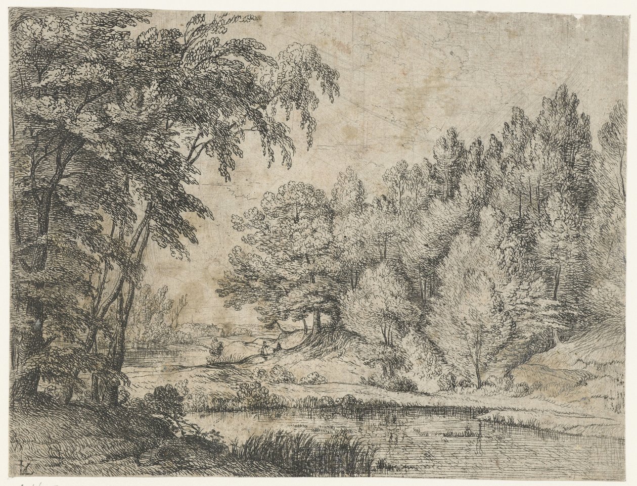 Paesaggio con un fiume tortuoso da Lodewijk de Vadder