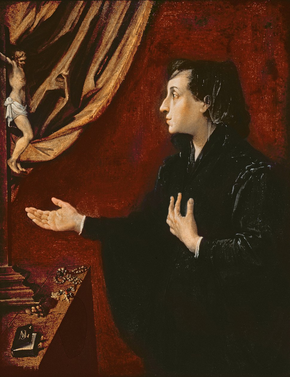 Ritratto di una vedova, c.1585 da Lodovico Carracci