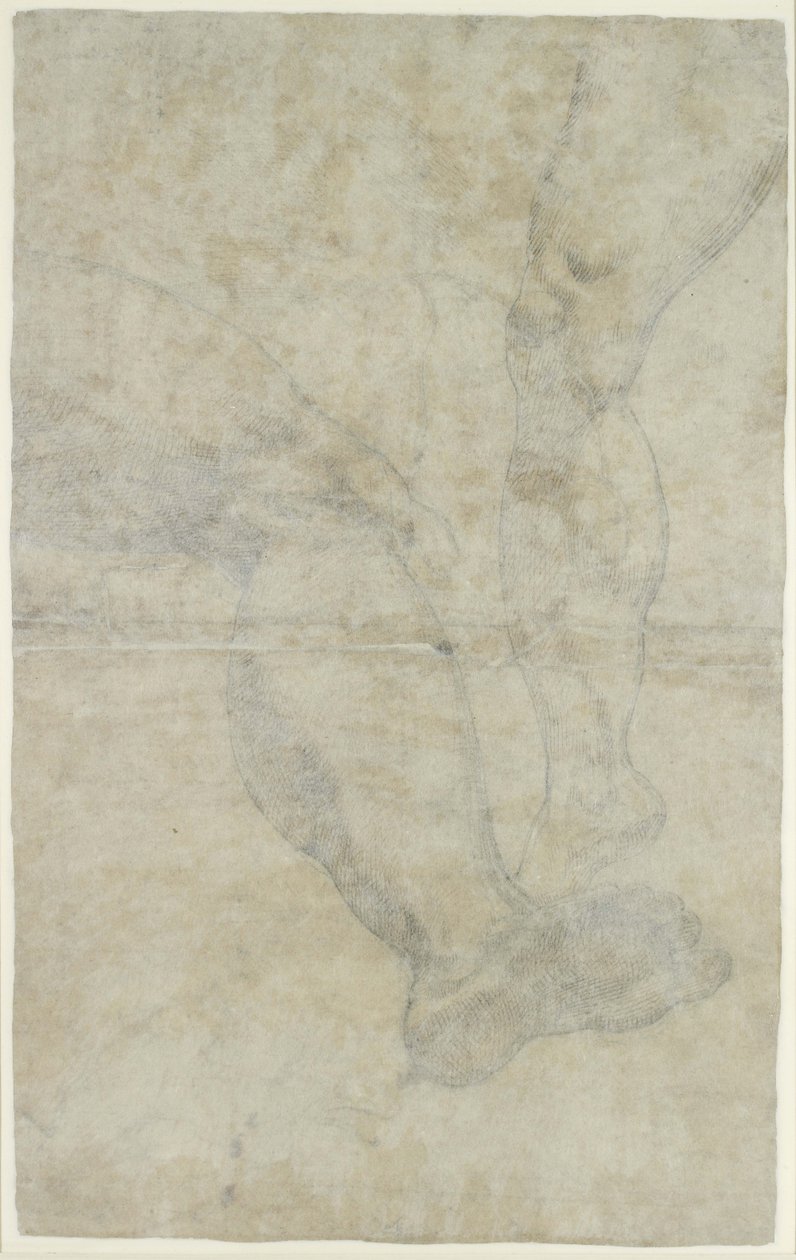 Verso: Studi di due paia di gambe da Lodovico Carracci