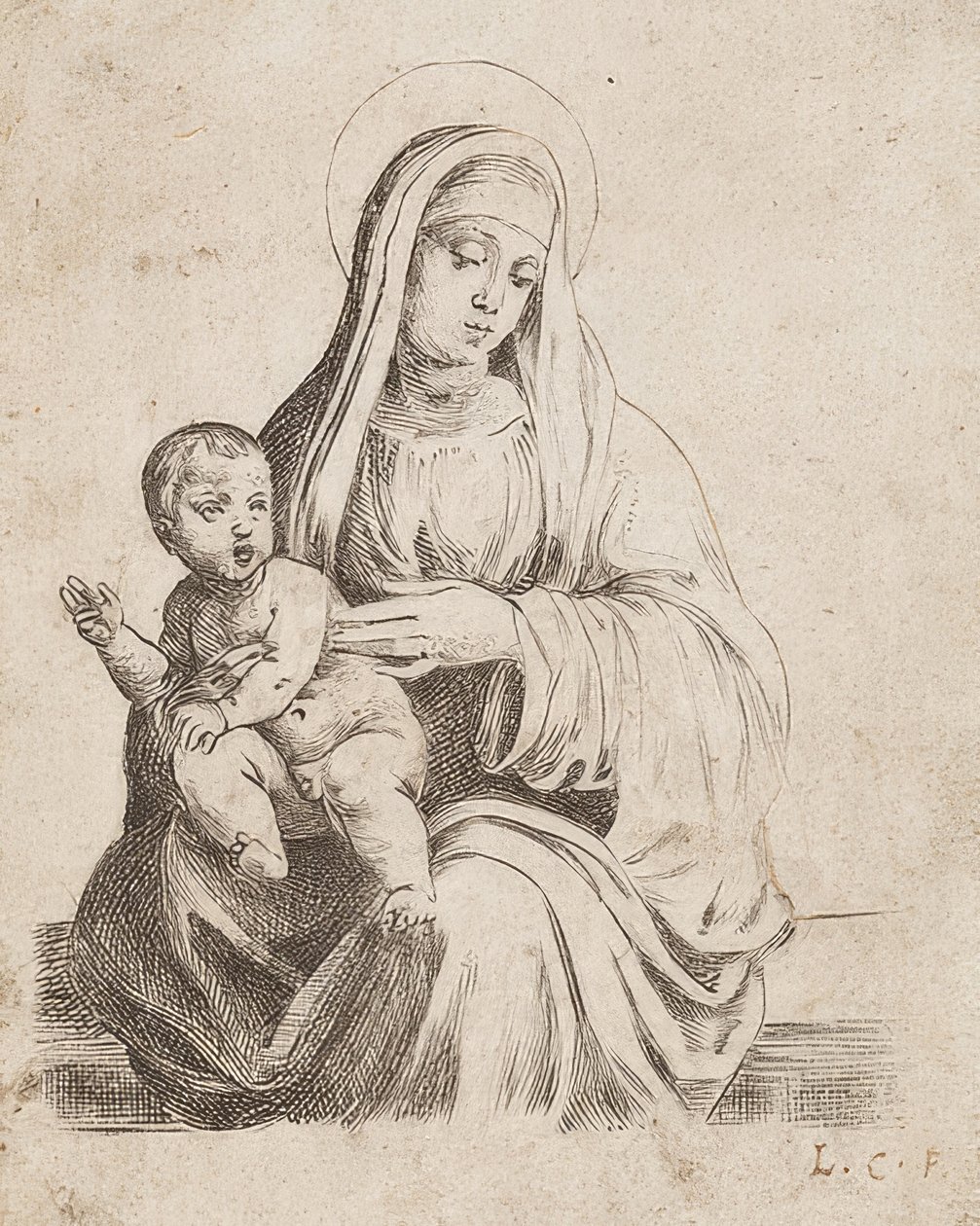 La bella, piccola Madonna di Giacomo Francia da Lodovico Carracci