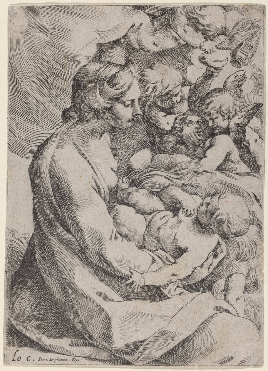 Madonna col Bambino e angeli da Lodovico Carracci