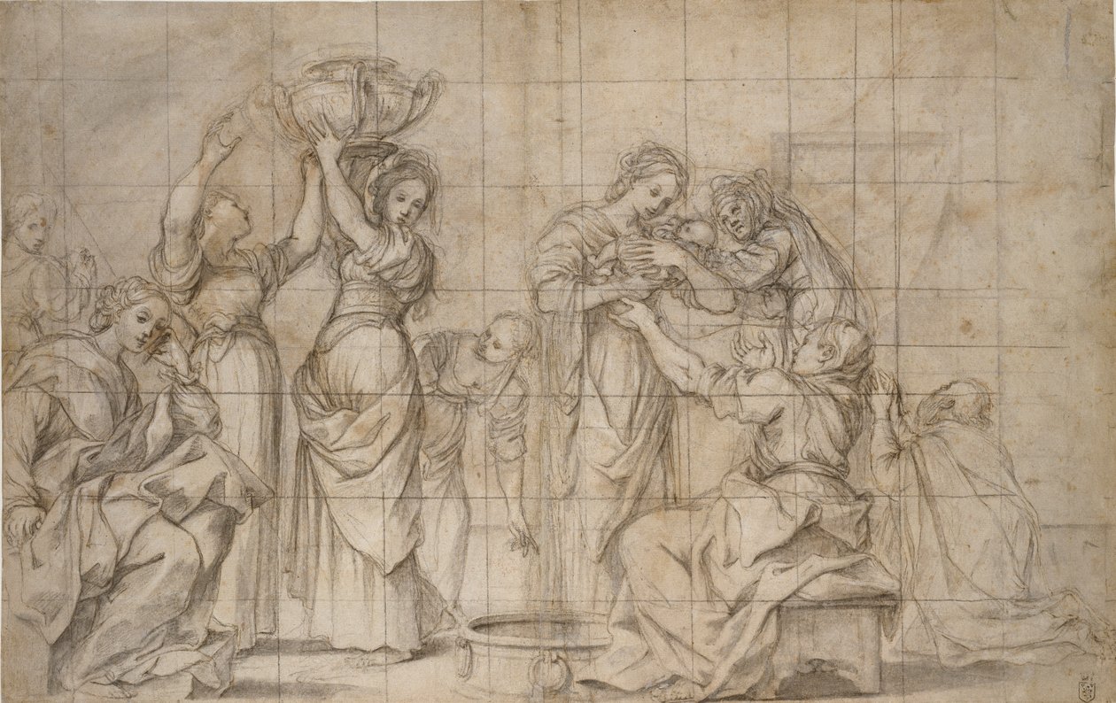 La nascita del Battista, c1575-1610 da Lodovico Carracci