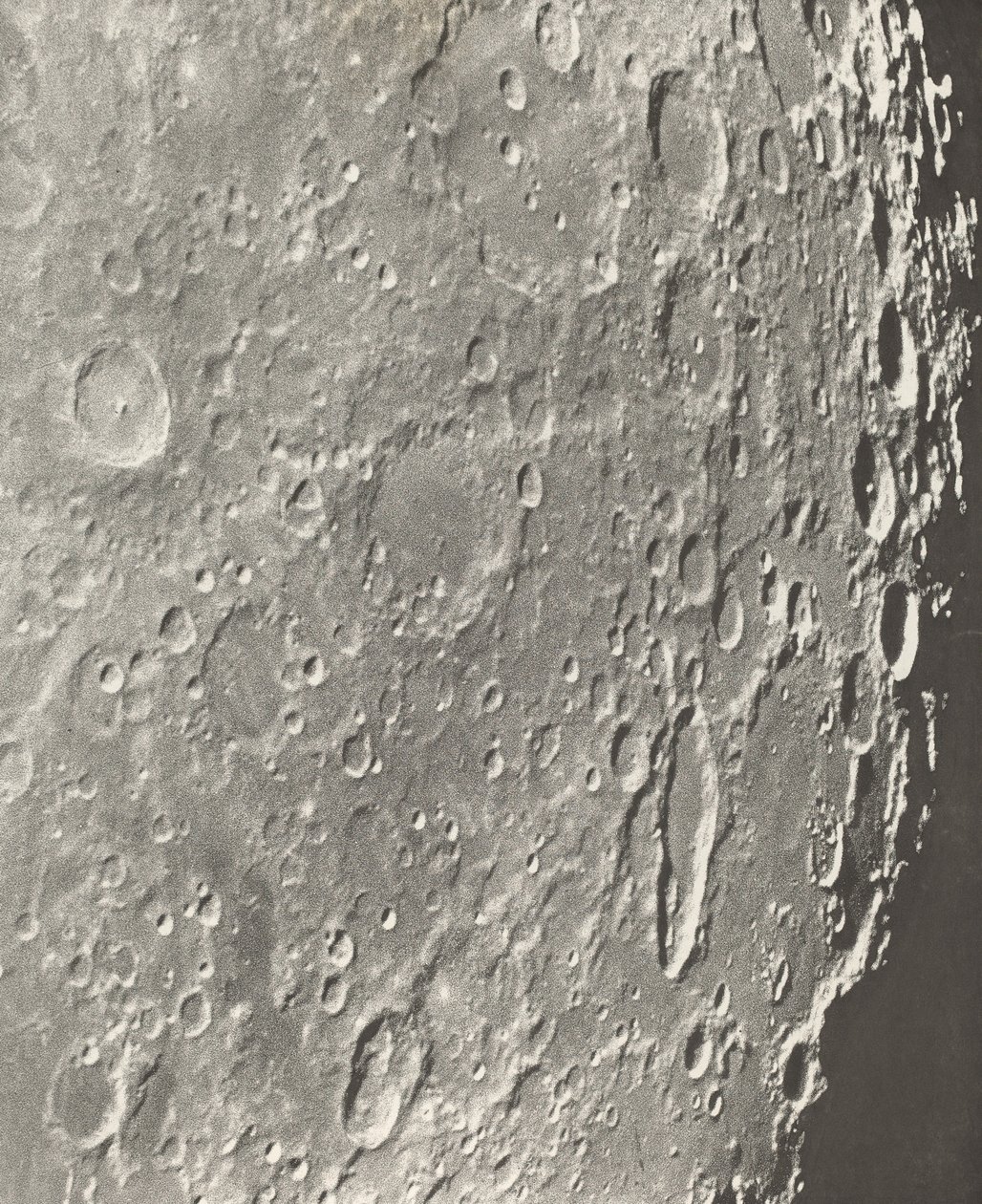 Fotografia lunare Blancanus - Tycho - Schiller da Loewy et Puiseux