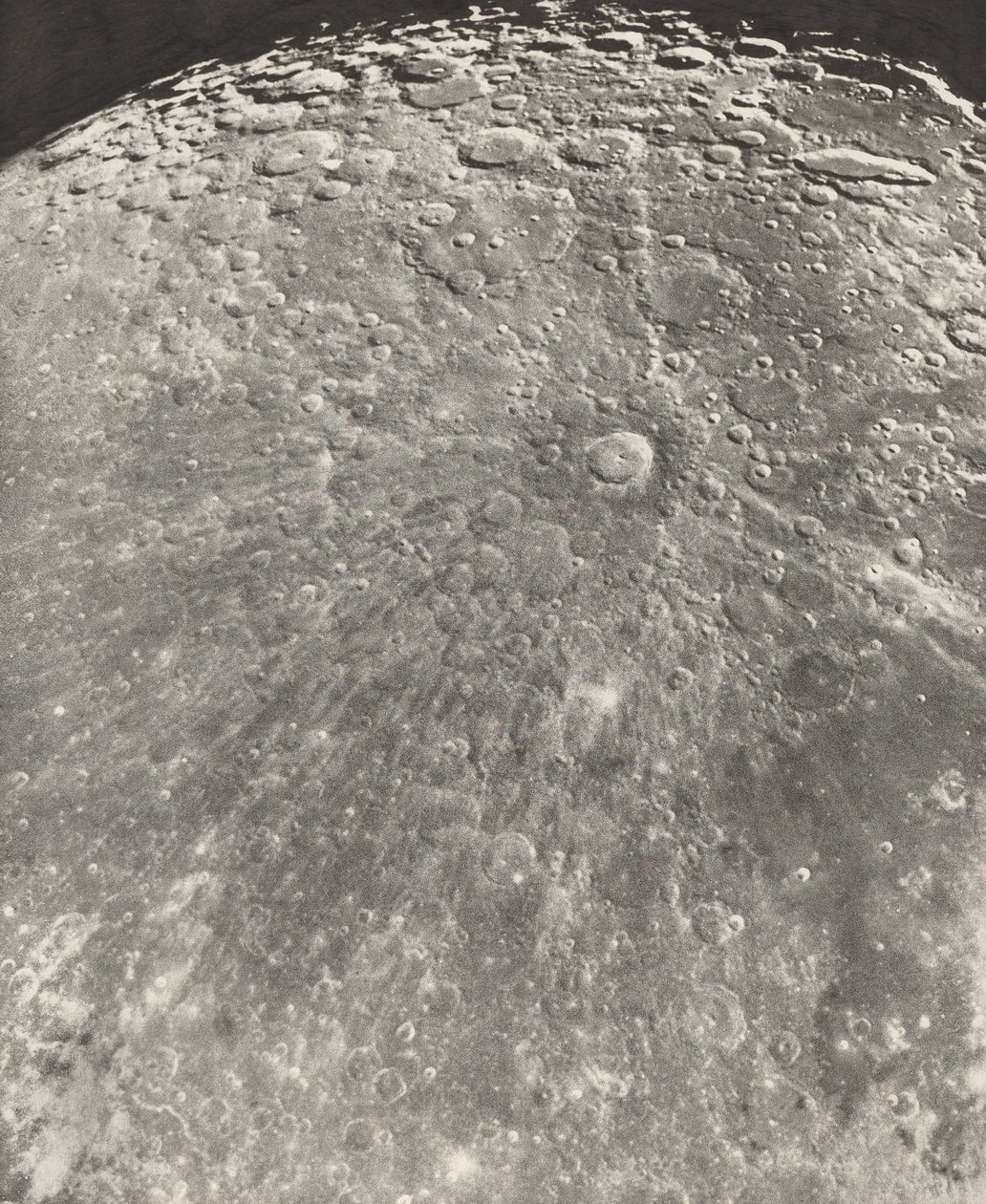 Fotografia lunare, radiazione di Tycho - fase crescente da Loewy et Puiseux