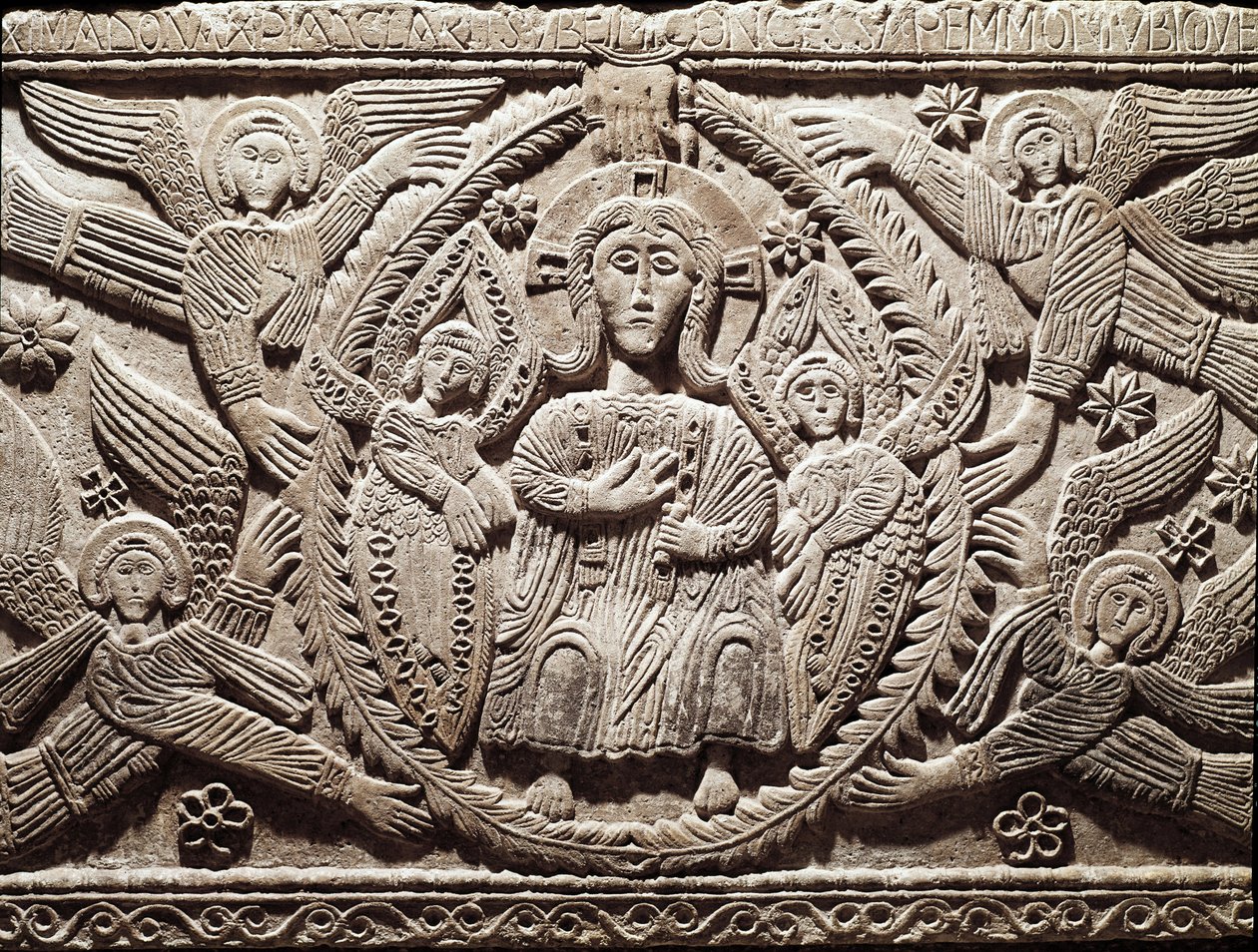Arte longobarda: Cristo in gloria, bassorilievo dall