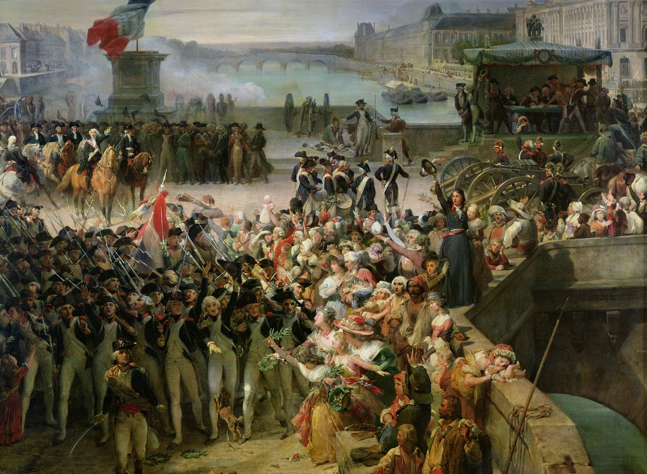 La Guardia Nazionale di Parigi parte per unirsi all